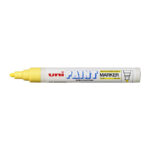 Marker Paint Uni Px20 2.8mm Medium Bullet Tip Yellow Bx12