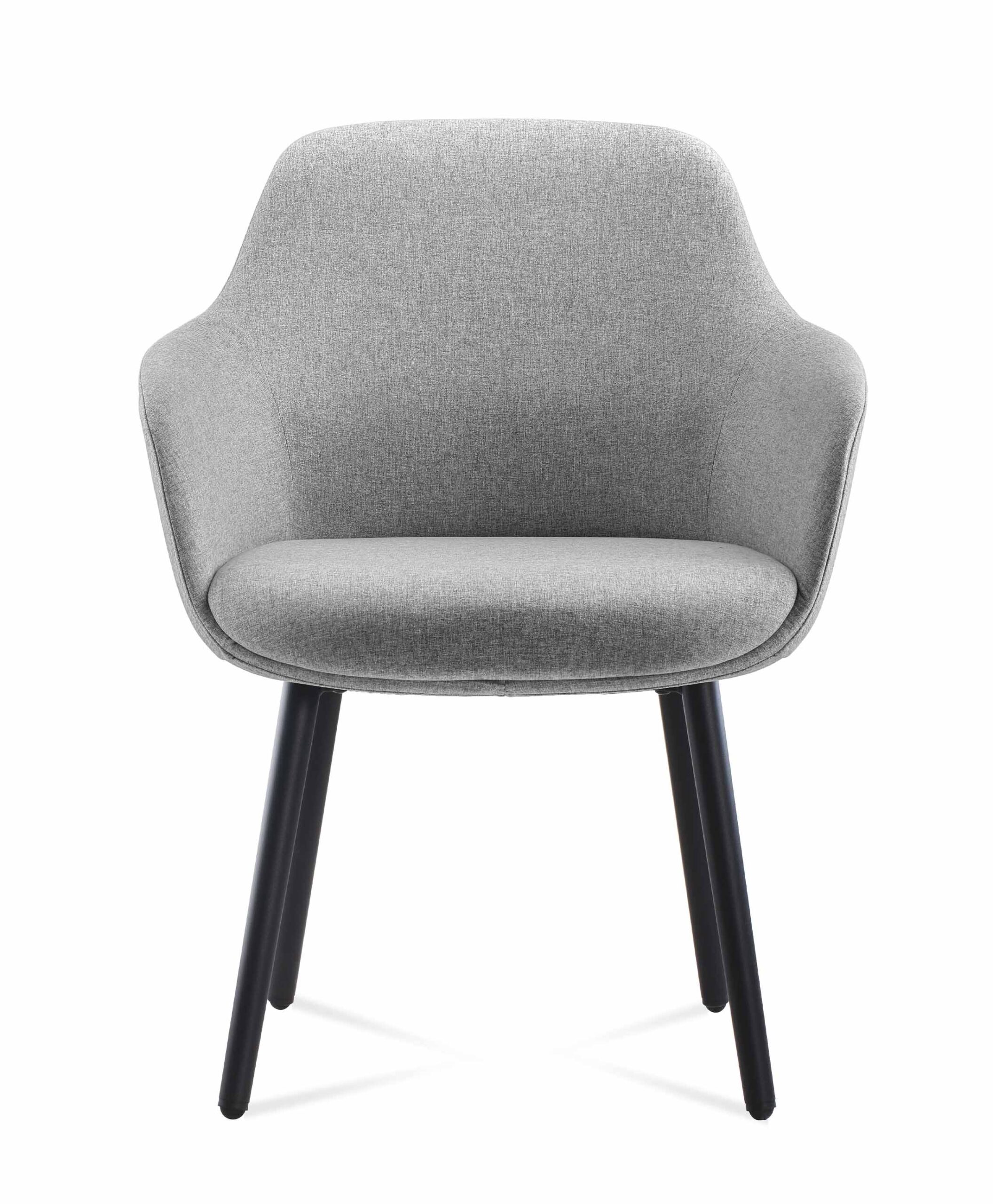 aspen_range_aspen4le_lg_bk-scaled-1 Aspen 4 Leg Tub Chair - Light Grey Fabric 630 x 630 x 840mm - Image 1
