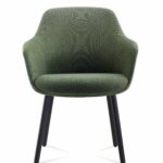 Aspen 4 Leg Tub Chair - Olive Fabric 630 x 630 x 840mm