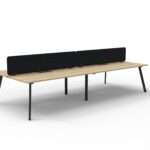 Eternity Back to Back Workstation 4 Person 2400 x 1530 x 1200mm