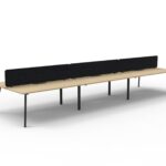 Eternity Back to Back Workstation 6 Person 4500 x 1530 x 1200mm
