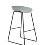 Aries Bar Stool - Grey Seat Pan 455mm