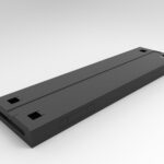 Boost & Halo Back To Back Cable Tray - Suits 1500mm W Workstation 1310 x 350mm Black