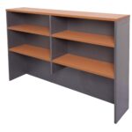 Rapid Worker Hutch 1800 x 315 x 1070mm Cherry Top / Ironstone 1800Mm W X 315Mm D X 1070Mm H Frame