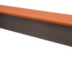 Rapid Worker Rectangular Reception Hob 1500 x 350 x 400mm Cherry Top / Ironstone 1500Mm W X 350Mm D X 400Mm H E0 Rated Melamine Board Frame