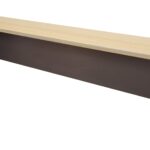 Rapid Worker Rectangular Reception Hob 1800 x 350 x 400mm Natural Oak Top / Ironstone 1800Mm W X 350Mm D X 400Mm H E0 Rated Melamine Board Frame