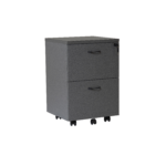 Rapid Worker Mobile Pedestal - Two Filing Drawers, Ironstone 465 x 447 x 690mm Black