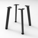 Eternity Coffee Table Leg Set - Black P/C 425mm