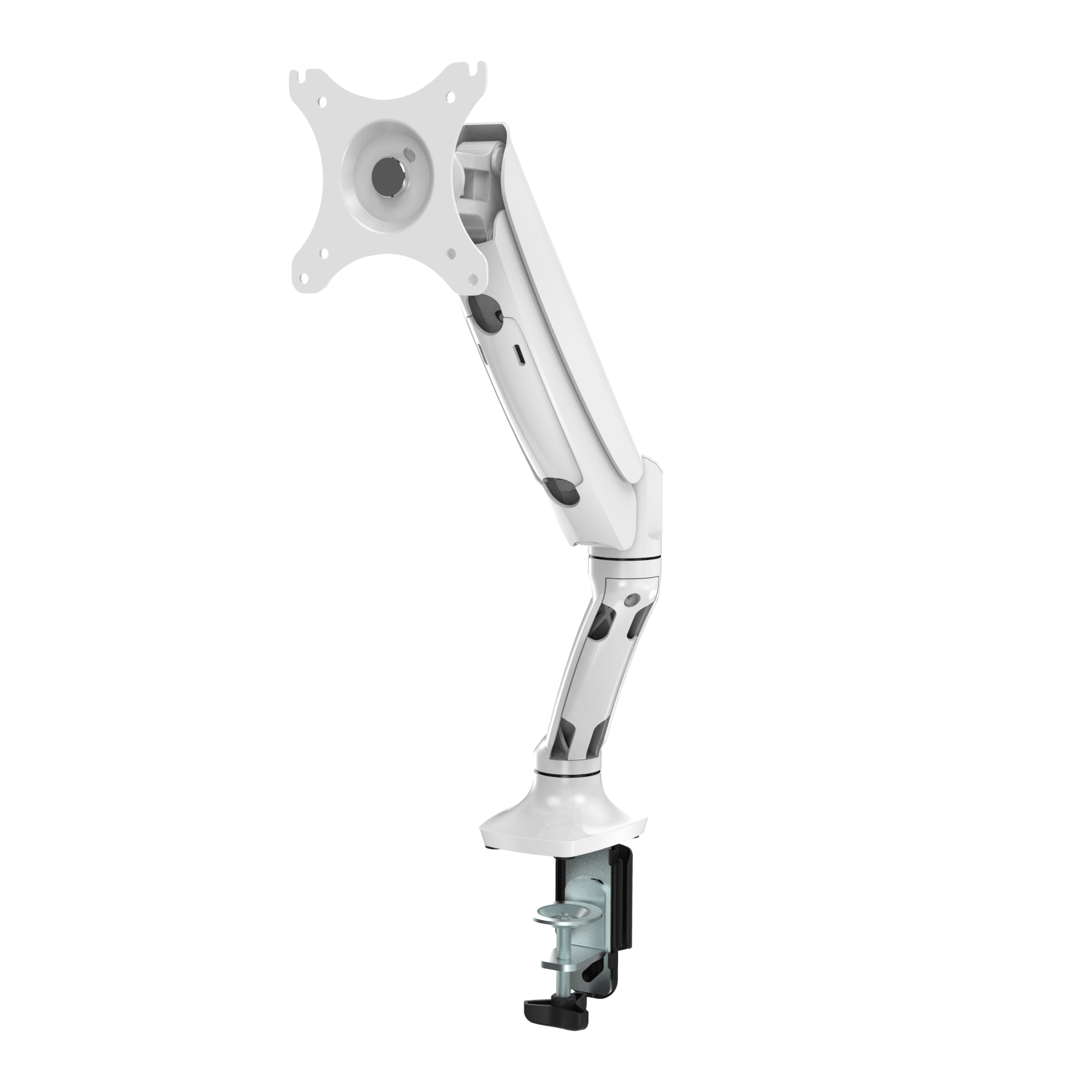 mc_images_esmarm_wh Executive Single Gas Spring Monitor Arm - White 100mm - Image 1