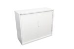 GO Tambour Door Cupboard 1200mm W 1200 x 473mm White - Image 3