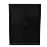 GO Tambour Door Cupboard 1200mm W 1200 x 473mm Black