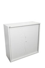 GO Tambour Door Cupboard 1200mm W 1200 x 473mm White - Image 5
