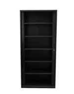 GO Tambour Door Cupboard 900mm W 900 x 473mm Black - Image 6