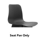 Lucid Chair Seat Pan - Black 445 x 500 x 360mm
