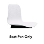 Lucid Chair Seat Pan - White 445 x 500 x 360mm