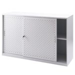 GO Tambour Door Cupboard 1530mm W - White China 1530mm