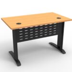 Rapid Span Desk 1500 x 700 x 730mm Beech Top / Black Powder Coat 1500Mm W X 700Mm D X 730Mm H Unique Span Leg Frame