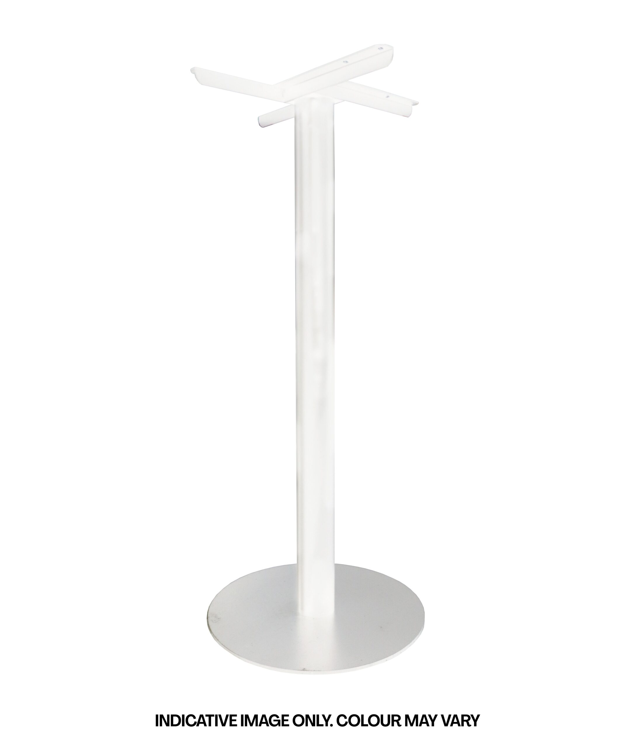mc_images_rtb1050_ws-scaled-1 Estilo Dry Bar Table Frame - White Satin P/C, To Suit 600mm Dia Table Tops 450mm - Image 1