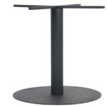 Estilo Disc Base Table Frame - Black P/C, To Suit 600mm Dia Table Tops 400mm