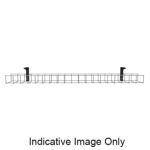 Rapid Wiring Single Tier Cable Basket 2050mm Black