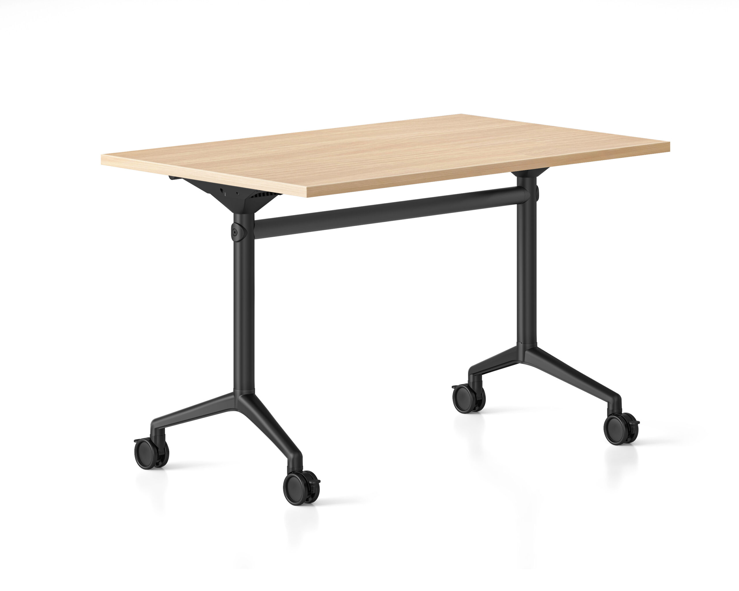 prod_images_btft126_no_bl_bk-scaled-1 Typhoon Flip Top Table 1200 x 600 x 750mm Natural Oak Top / Black Frame - Image 1