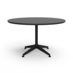 Typhoon 4 Star Round Table 1200mm Black Top / Black Frame