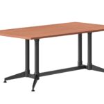 Typhoon Meeting & Boardroom Tables 1800 x 900 x 750mm Cherry Top / Black Powder Coat 1800Mm W X 900Mm D X 750Mm H Frame