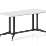 Typhoon Meeting & Boardroom Tables 1800 x 900 x 750mm Natural White Top / Black Frame