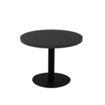 Estilo Round Coffee Table 455mm Black Top / Black Frame