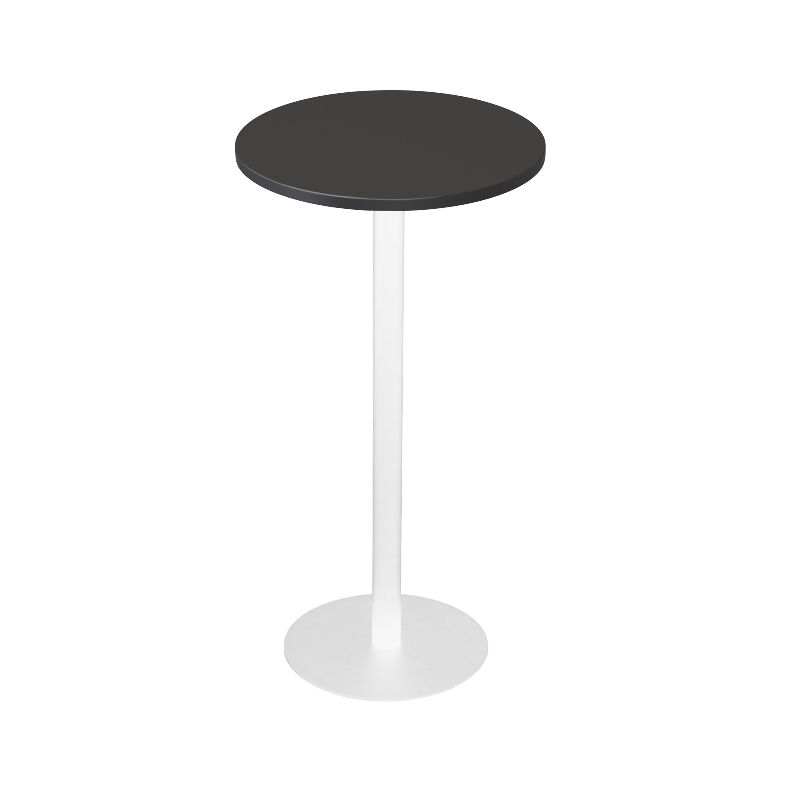 prod_images_cdbt6_blk_ws-scaled-1 Estilo Round Dry Bar Table 600mm Black Top / White Frame - Image 1