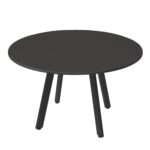 Eternity Meeting Table Round 1200mm Black Top / Black Frame