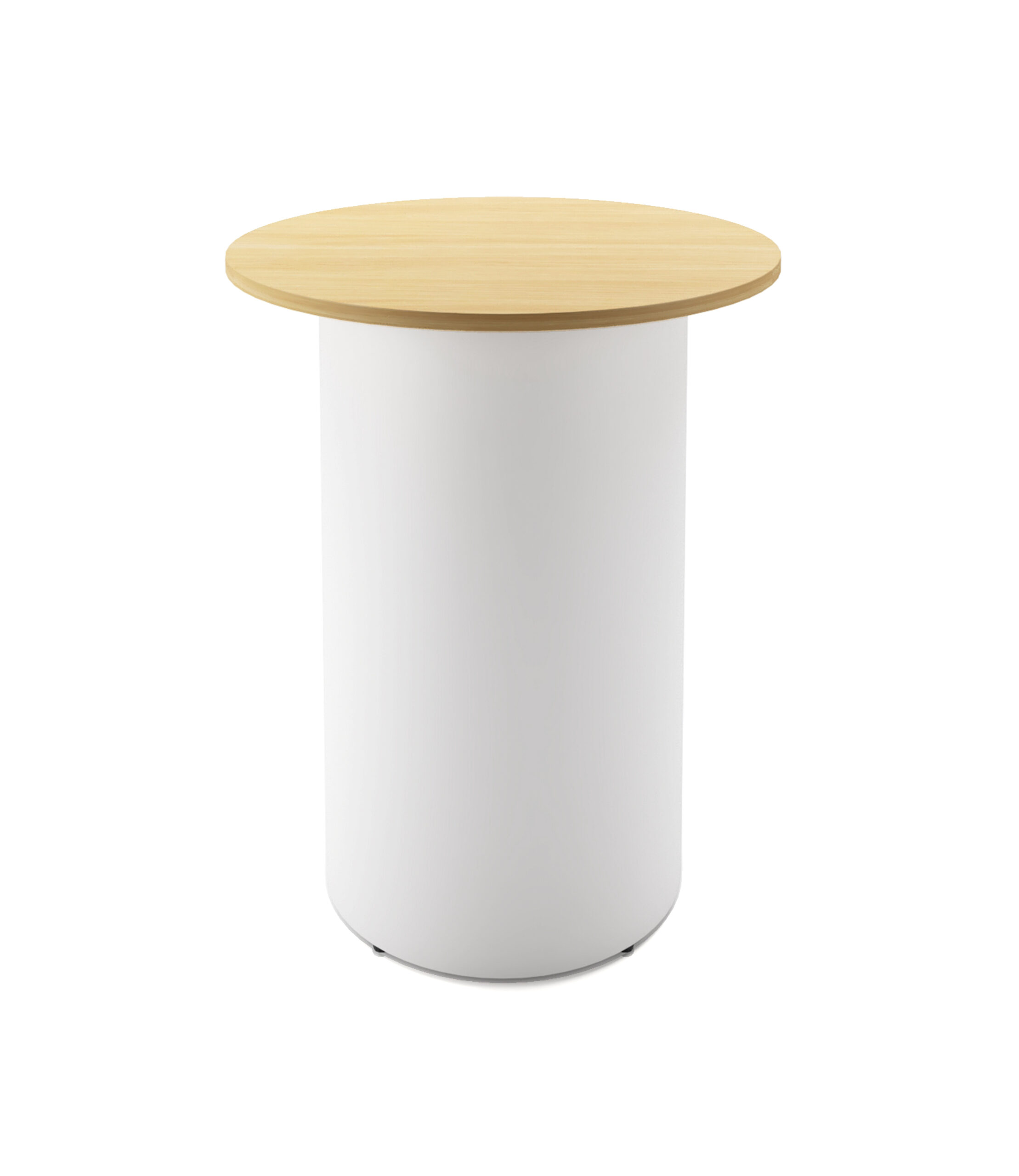 prod_images_db_hbt900_no_ws-scaled-1 Drum Base High Bar Table 900mm Natural Oak Top / White Frame - Image 1