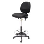 EC070BM DRAFTING Medium Back Drafting Chair Black - Image 7