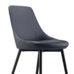 Eros Breakout Chair - French Navy PU 530 x 580 x 830mm Navy Leather