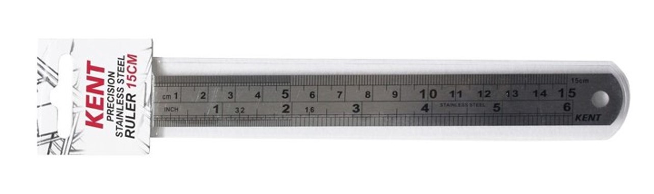 88692 Steel Ruler Kent 15cm Imperial & Metric - Image 1