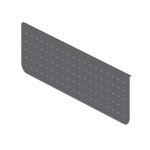 Arch Perforated Modesty Panel 1000mm Black